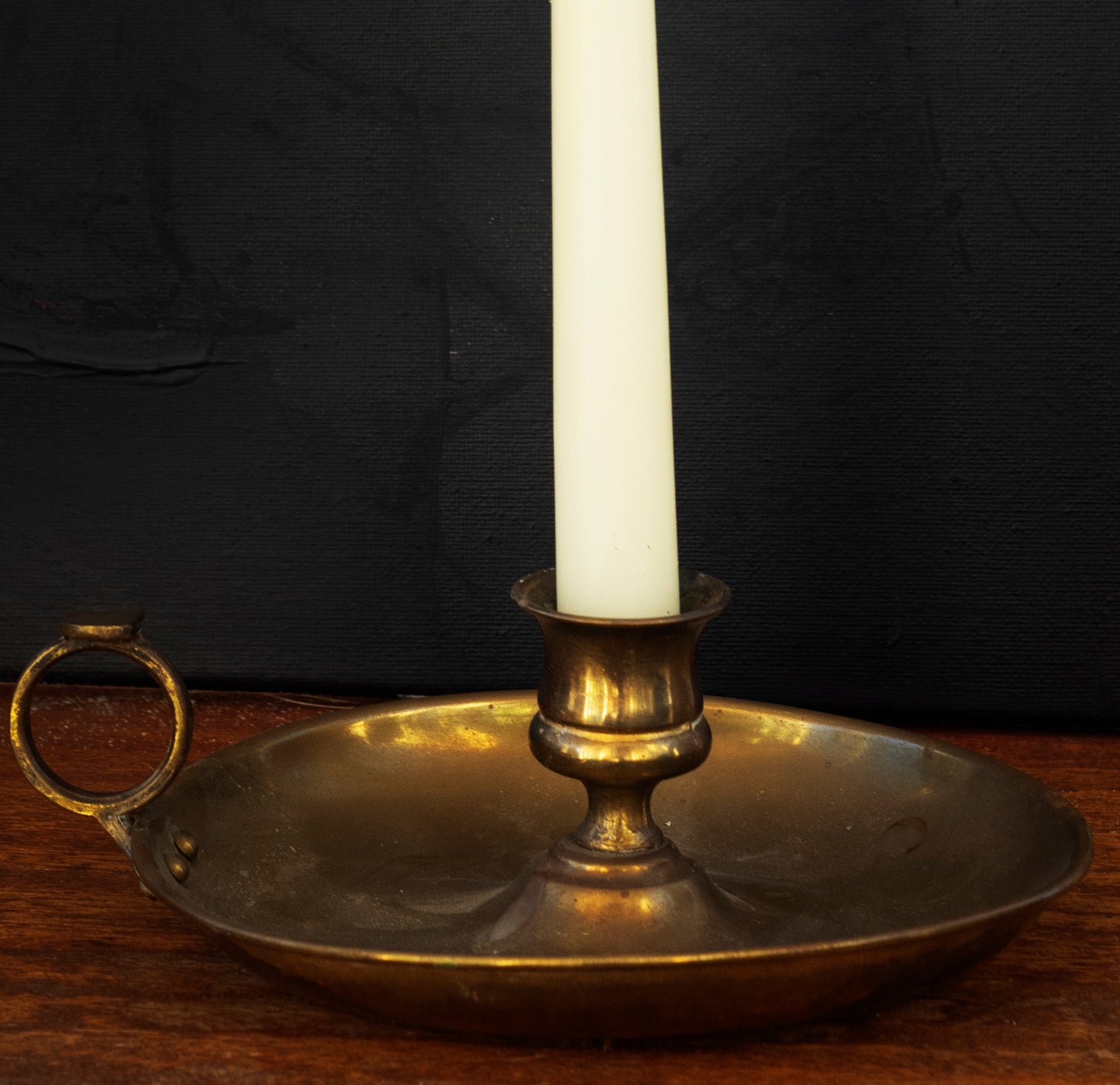 Vintage Brass Chamberstick Candlestick Holder