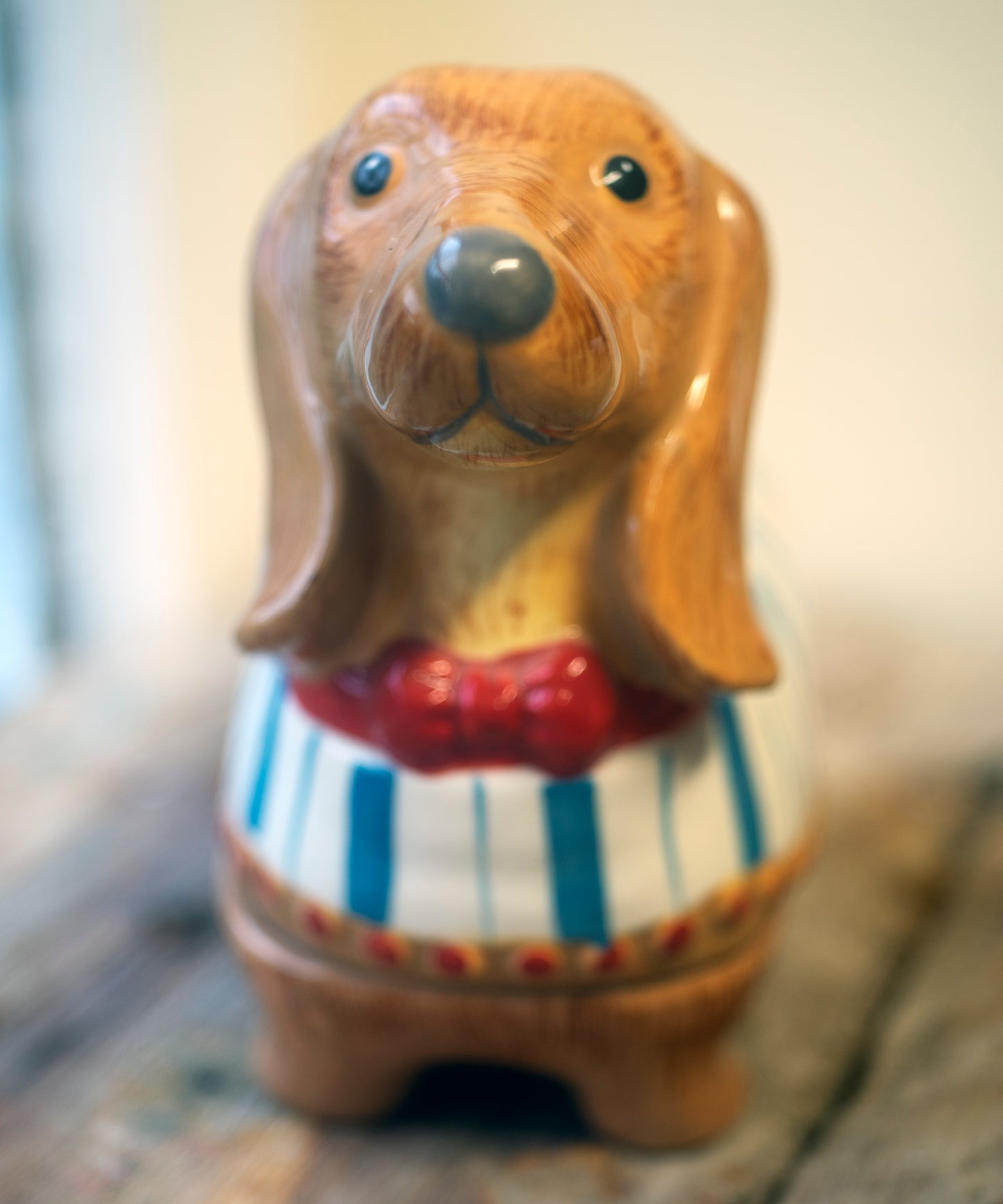 Dachshund butter dish