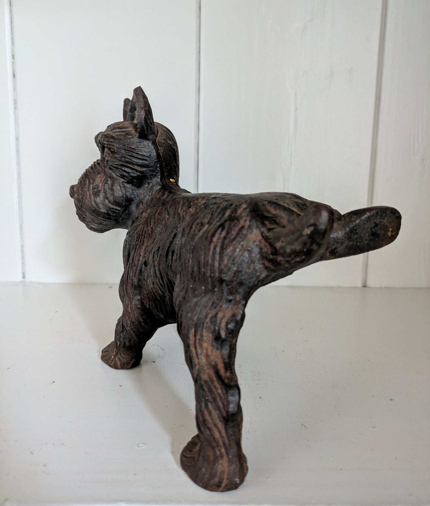 Vintage Cast Iron Scottie Dog Doorstop | Heavy Dog Doorstop | Dog Door Stop