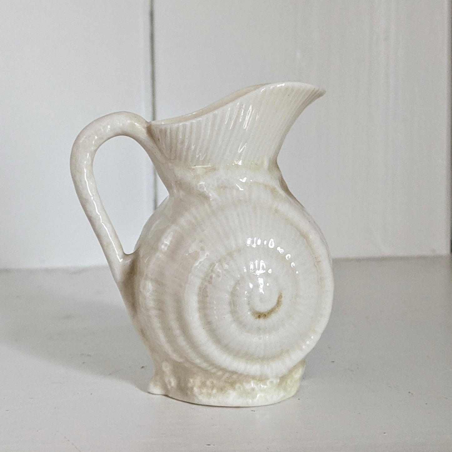 Vintage Belleek Shell Creamer, Belleek China, Creamer : Vintage Creamer