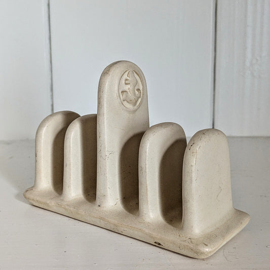 Small Handmade Pottery Toast Rack, Stoneware Toast Holder