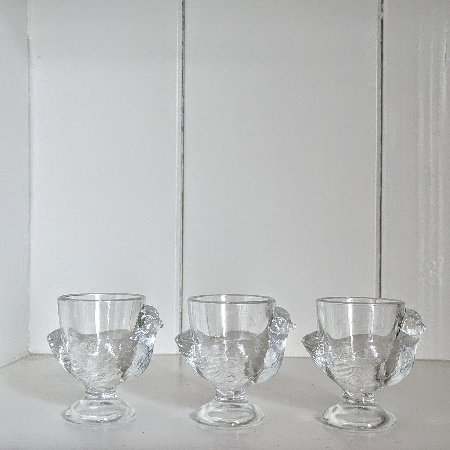 French vintage egg cups, Set of 3