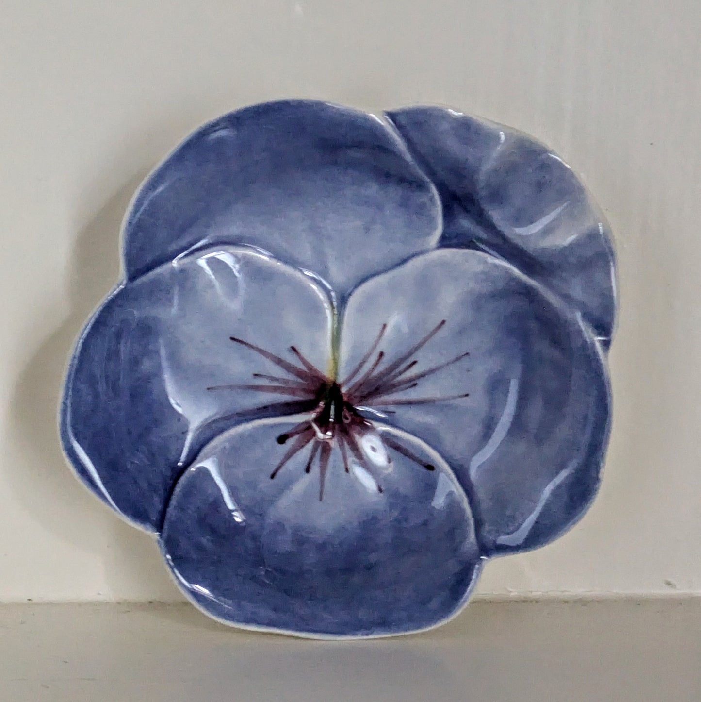 Collectible Violet Shaped Plate by Royal Winton Grimwades