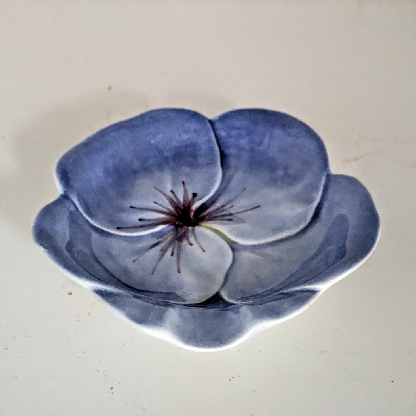 Collectible Violet Shaped Plate by Royal Winton Grimwades