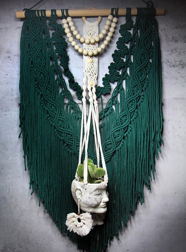 boho -Hanging  Pot