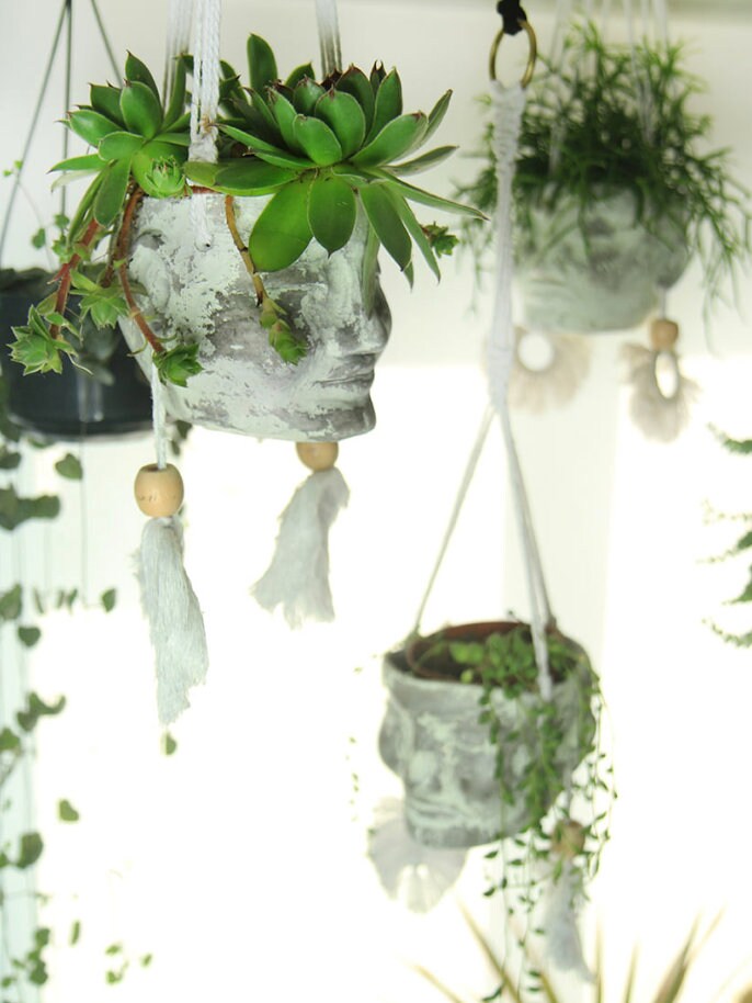 boho -Hanging  Pot