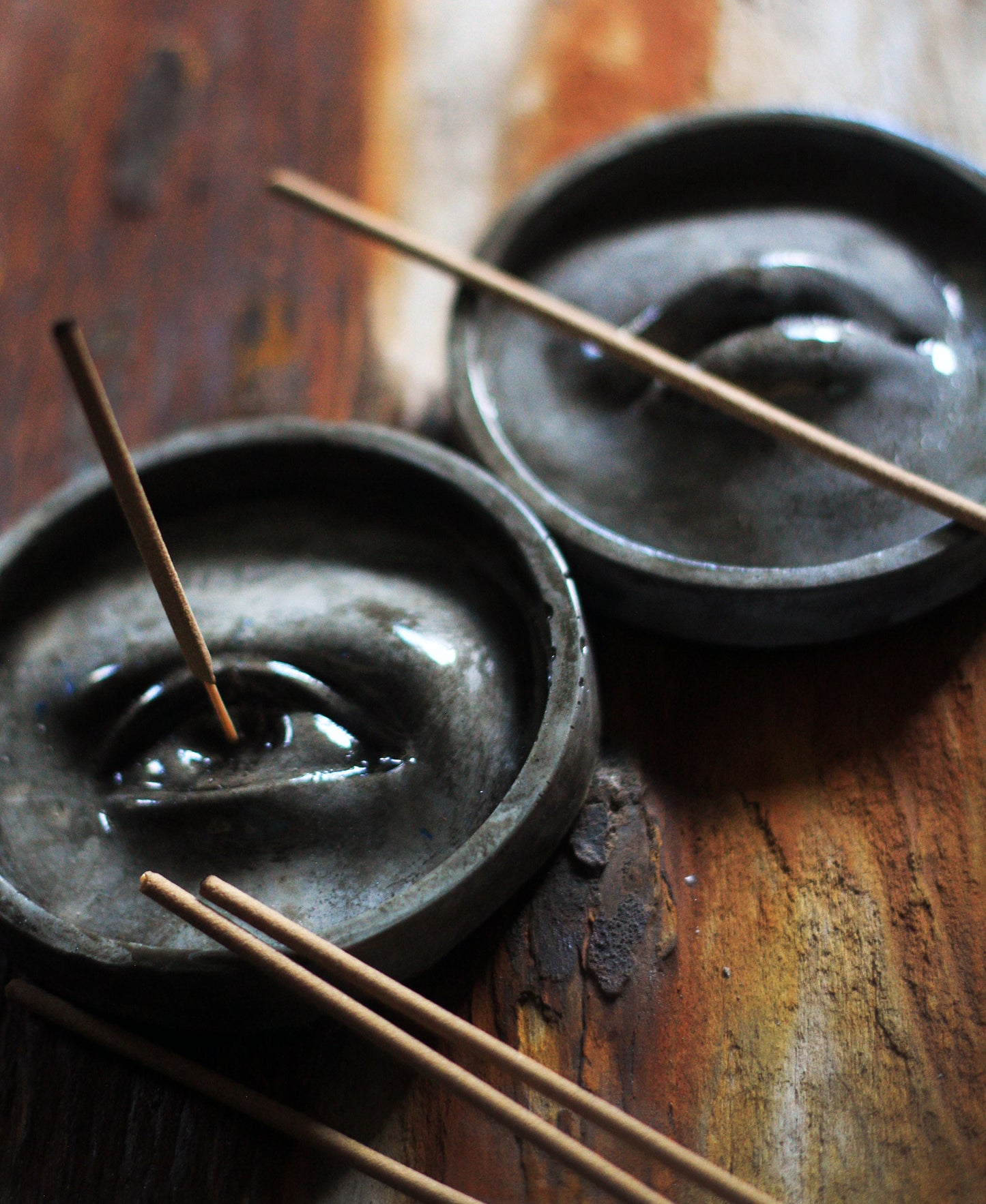 Eye Incense Holder | Incense holder | Round Incense Holder | Eye Shape Incense Holder | Concrete incense holder | scandi decor