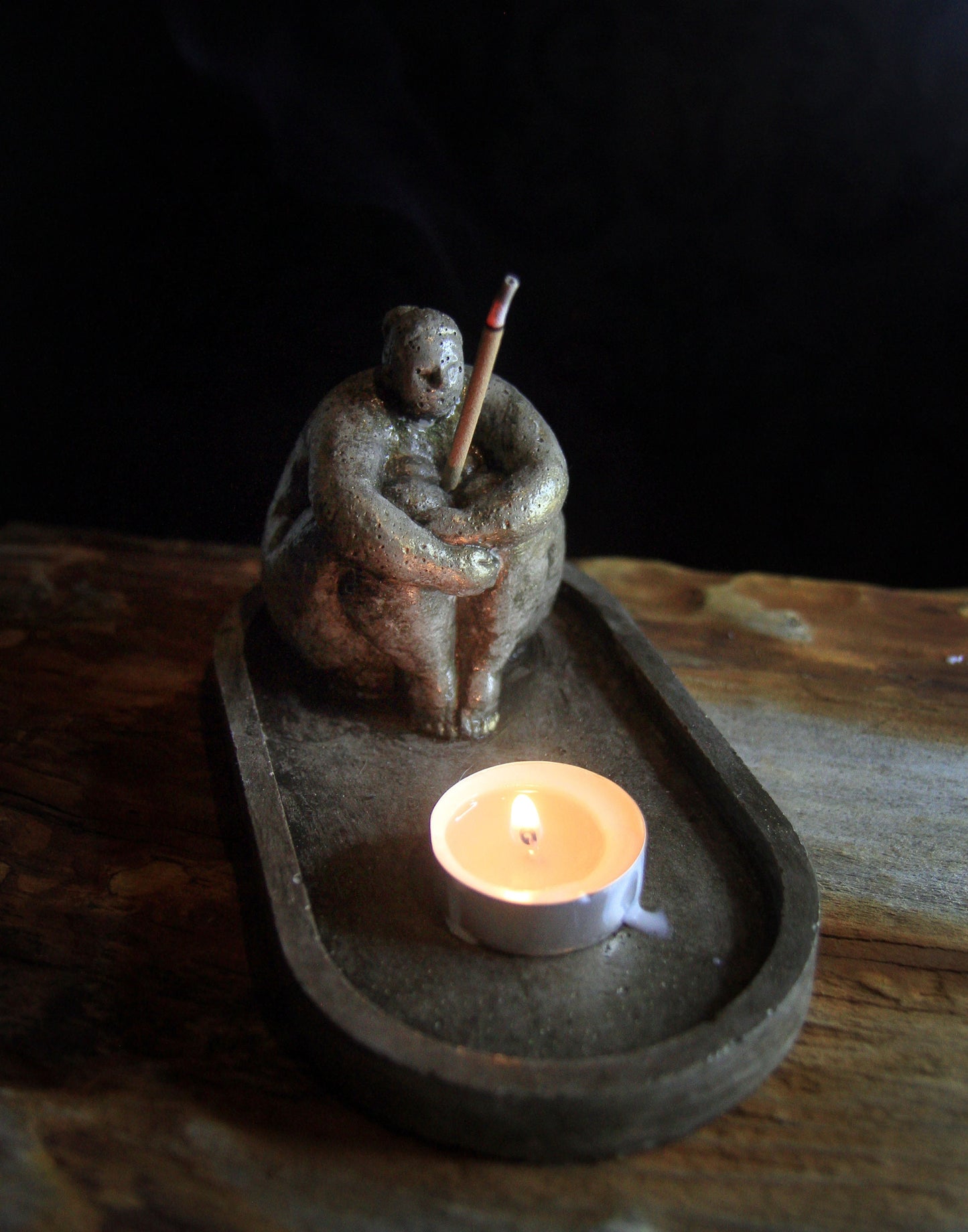 Sitting woman Incense Holder | candle holder |body Incense Holder |woman Shape Incense Holder | Concrete candle holder | scandi decor