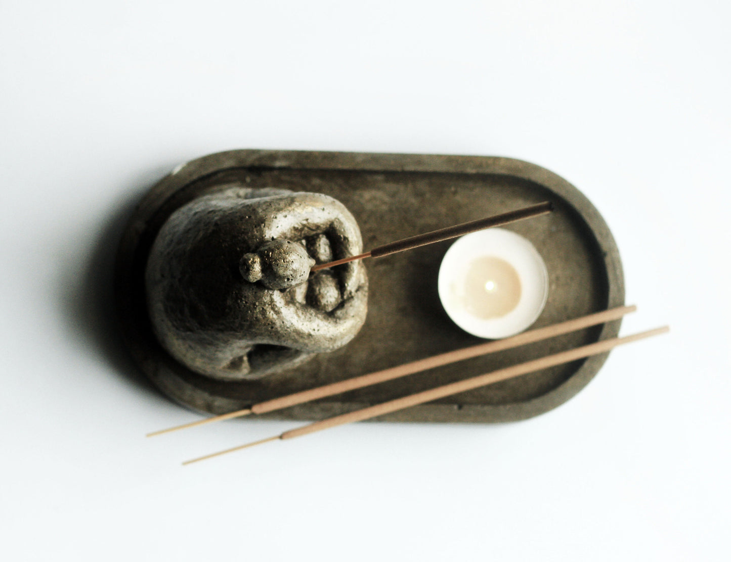 Sitting woman Incense Holder | candle holder |body Incense Holder |woman Shape Incense Holder | Concrete candle holder | scandi decor