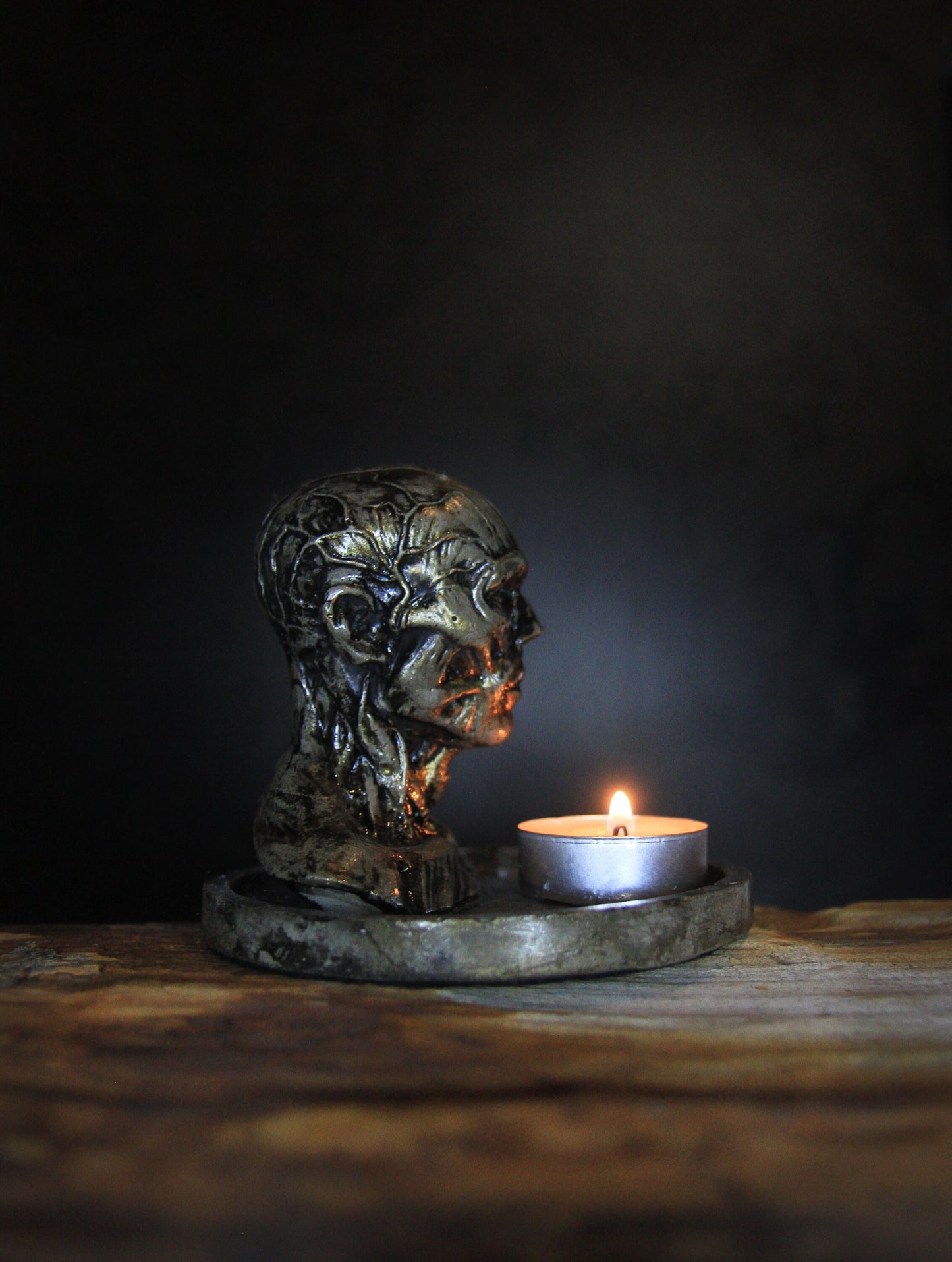 anatomical head candle Holder | candle holder |body candle Holder head Shape candle Holder | Concrete candle holder | scandi decor