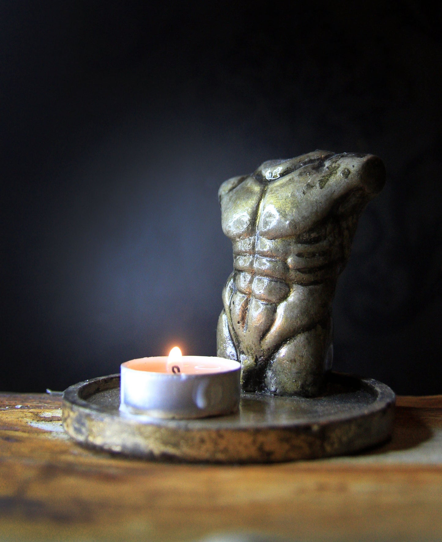 torso man candle Holder | candle holder |body candle Holder | man Shape candle Holder | Concrete candle holder | scandi decor