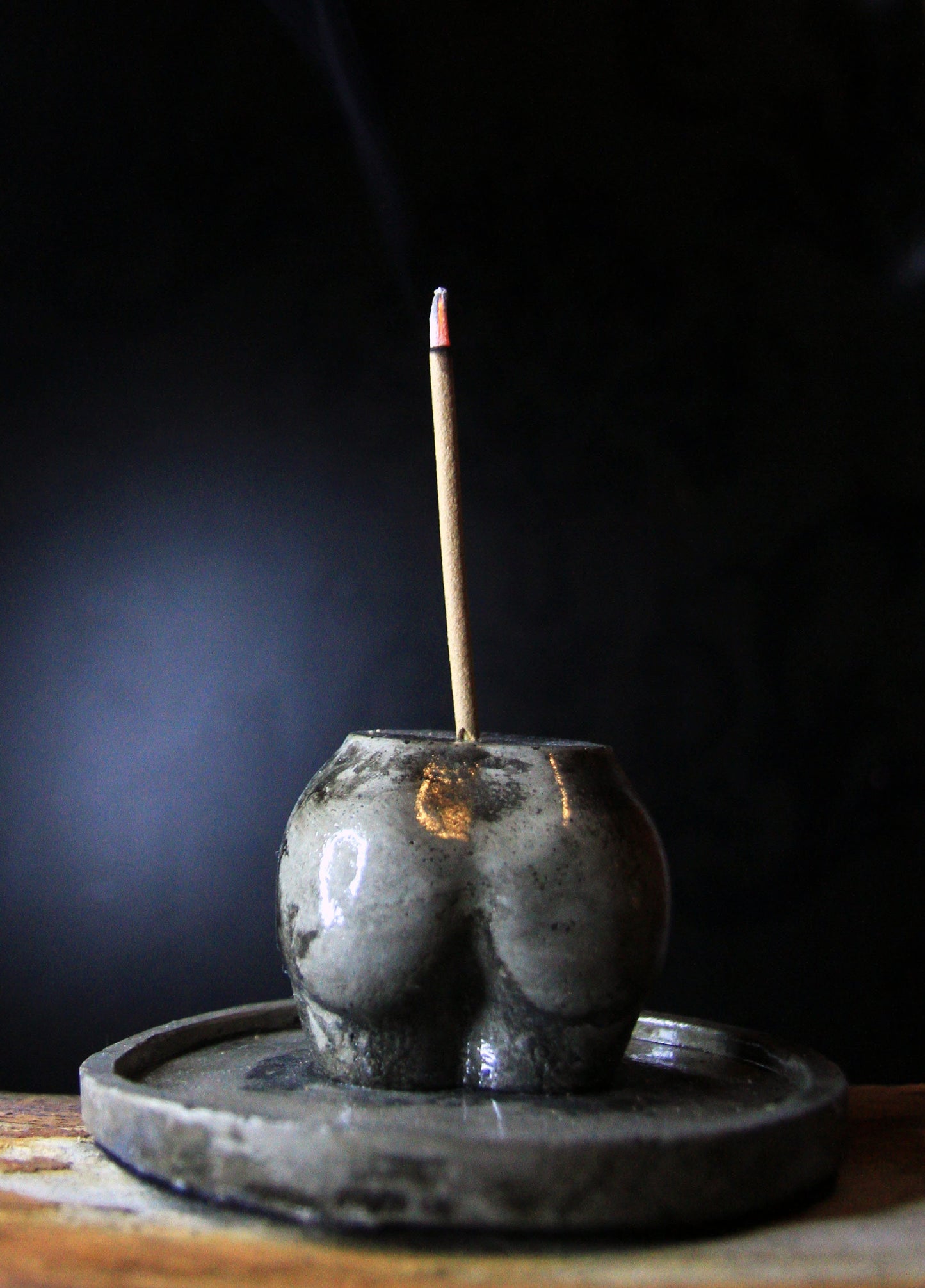 bottom Incense Holder | Incense holder | Round Incense Holder | woman bottom Shape Incense Holder | Concrete incense holder | scandi decor