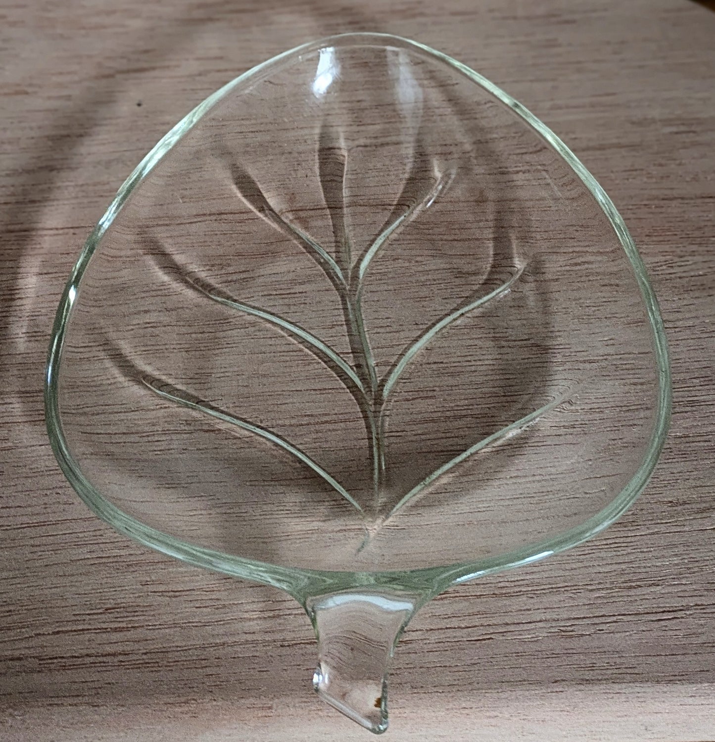 Leaf Shaped Trinket Dish Clear