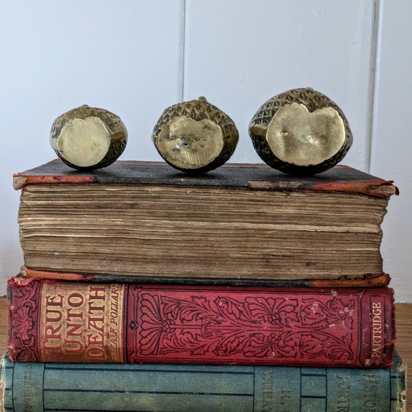 Vintage Brass Owl Family of Three